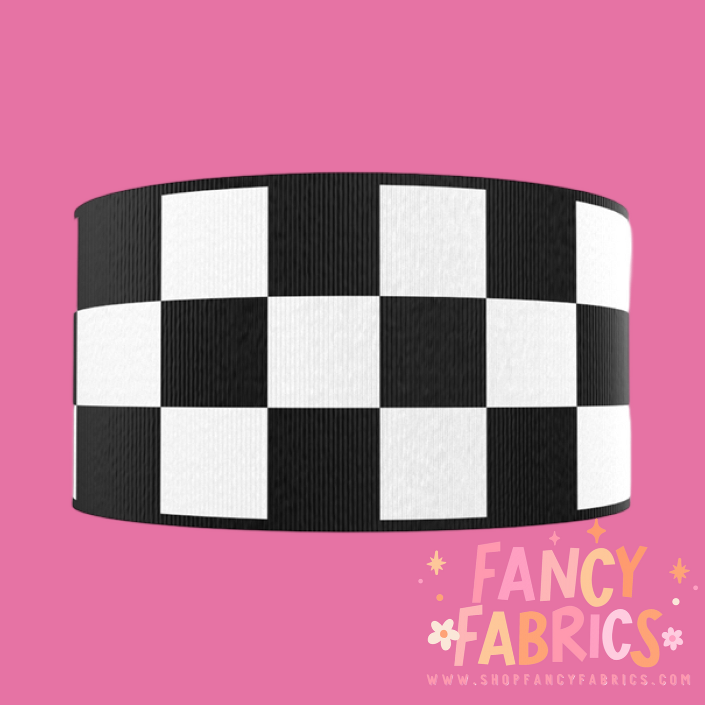 Checkers | 3" Single Sided | Printed Ribbon | Ready To Ship