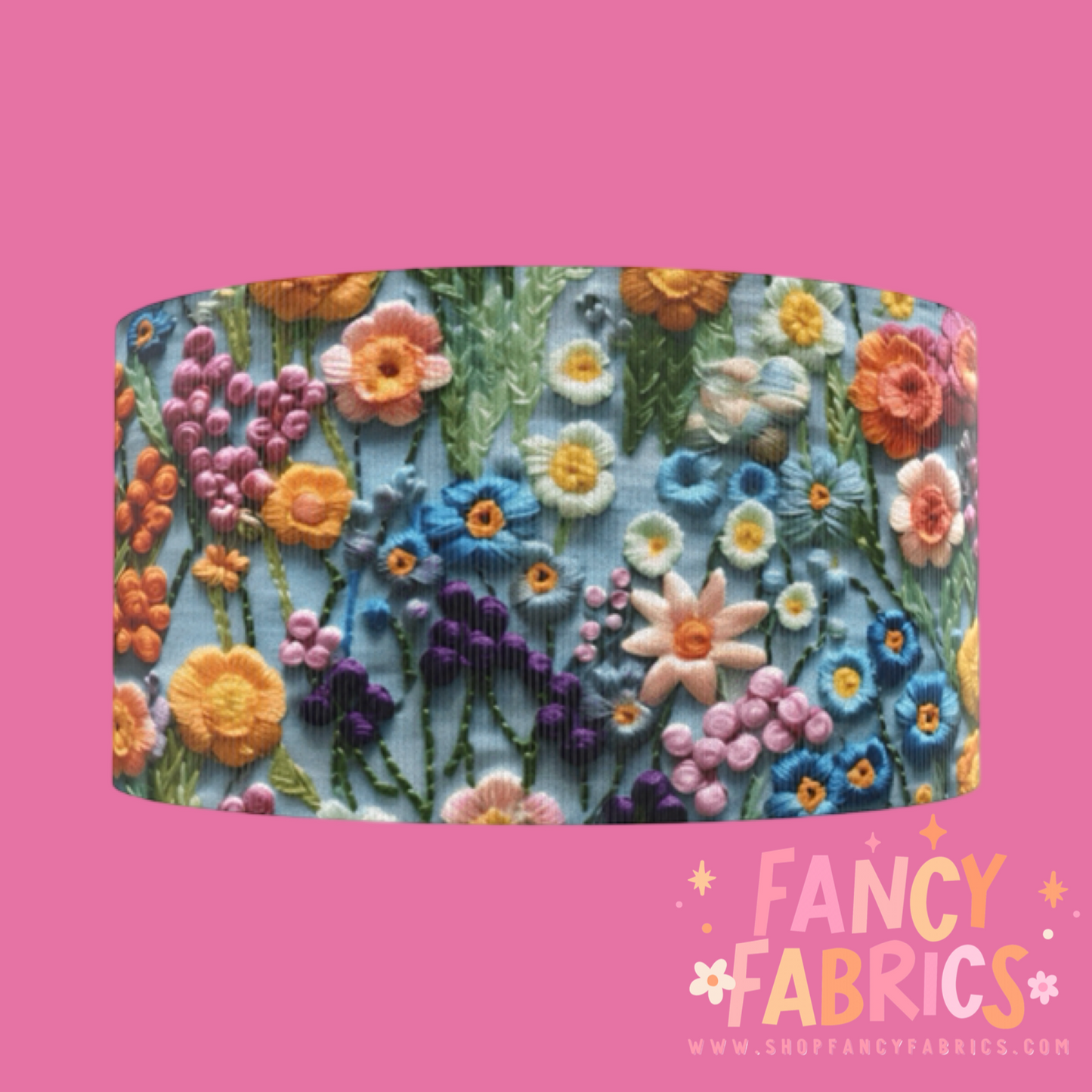 Wildflowers | 3" Single Sided | Printed Ribbon | Ready To Ship