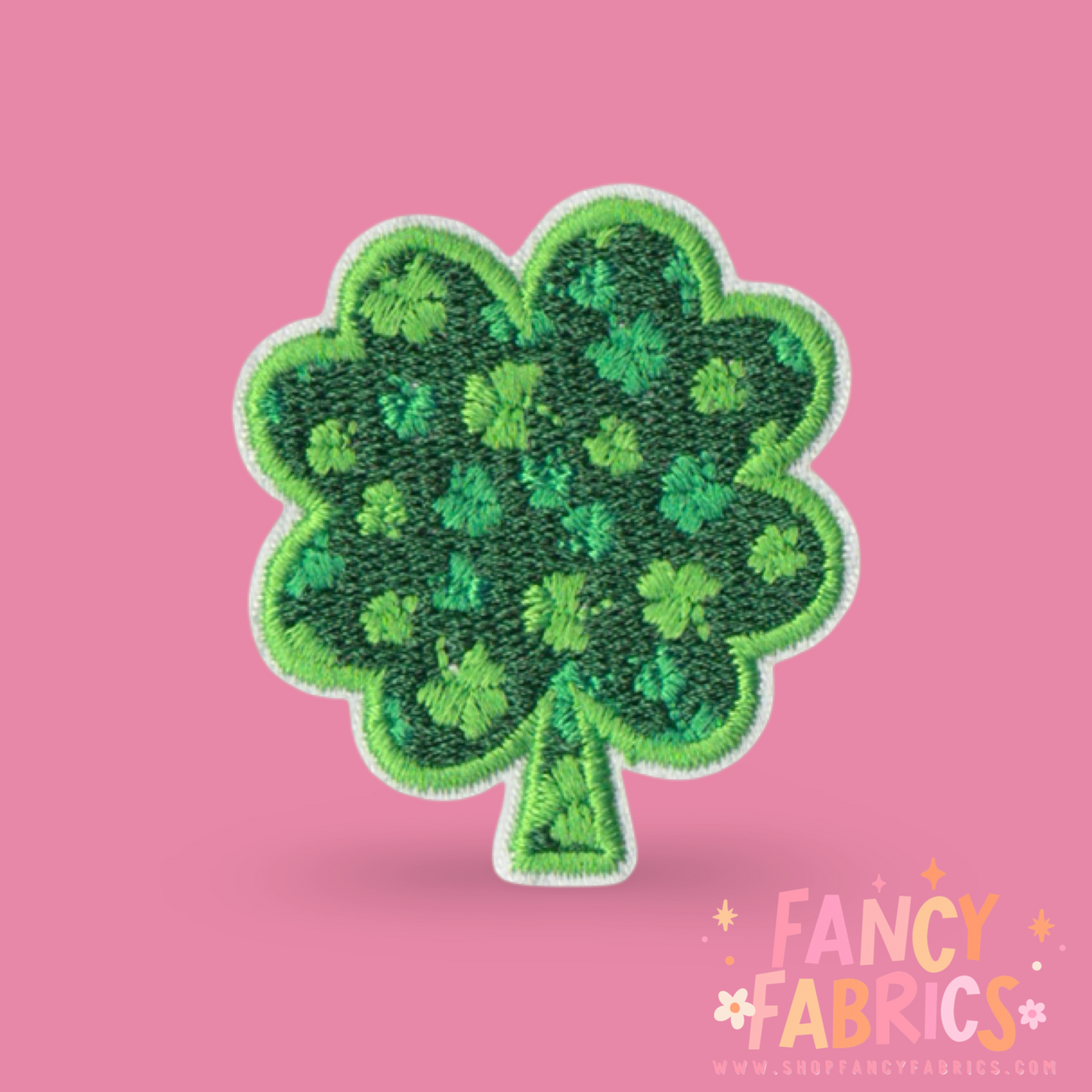Tiny Green Clovers | Iron On Patch