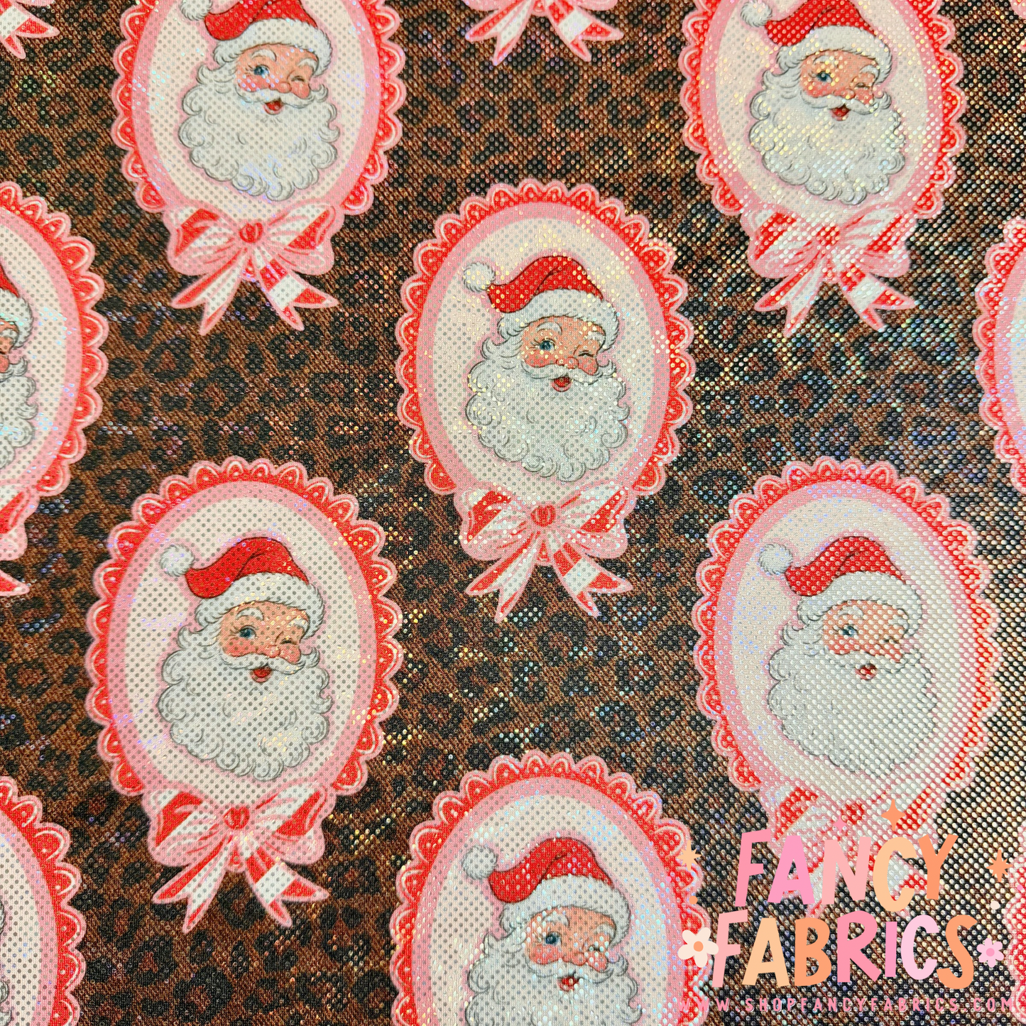 Santa Frames | 8x8 Scaling | Printed Shattered Holographic | Ready To Ship
