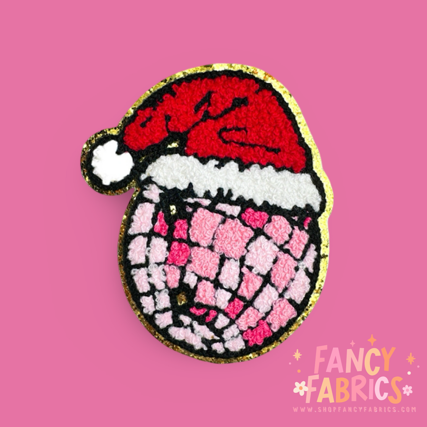 Disco Hat (Red) | Iron On Patch