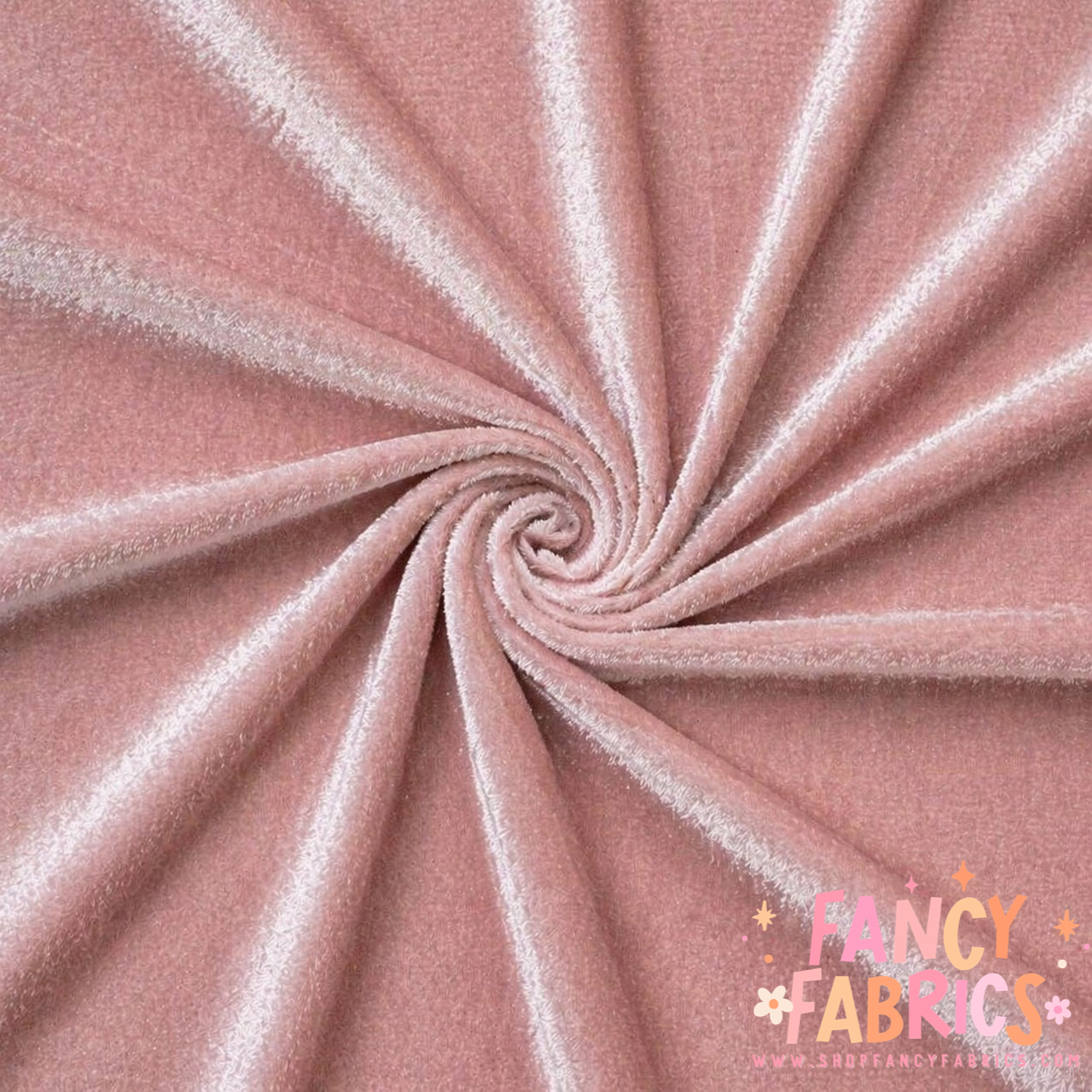Dusty Pink | Solid Stretch Velvet | Ready To Ship