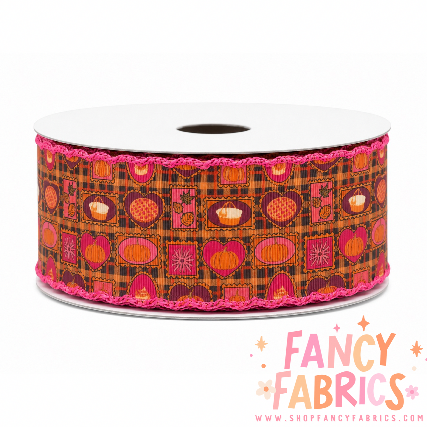 Fall Frames | 2" Single Sided | Moonstitch Printed Ribbon | Ready To Ship