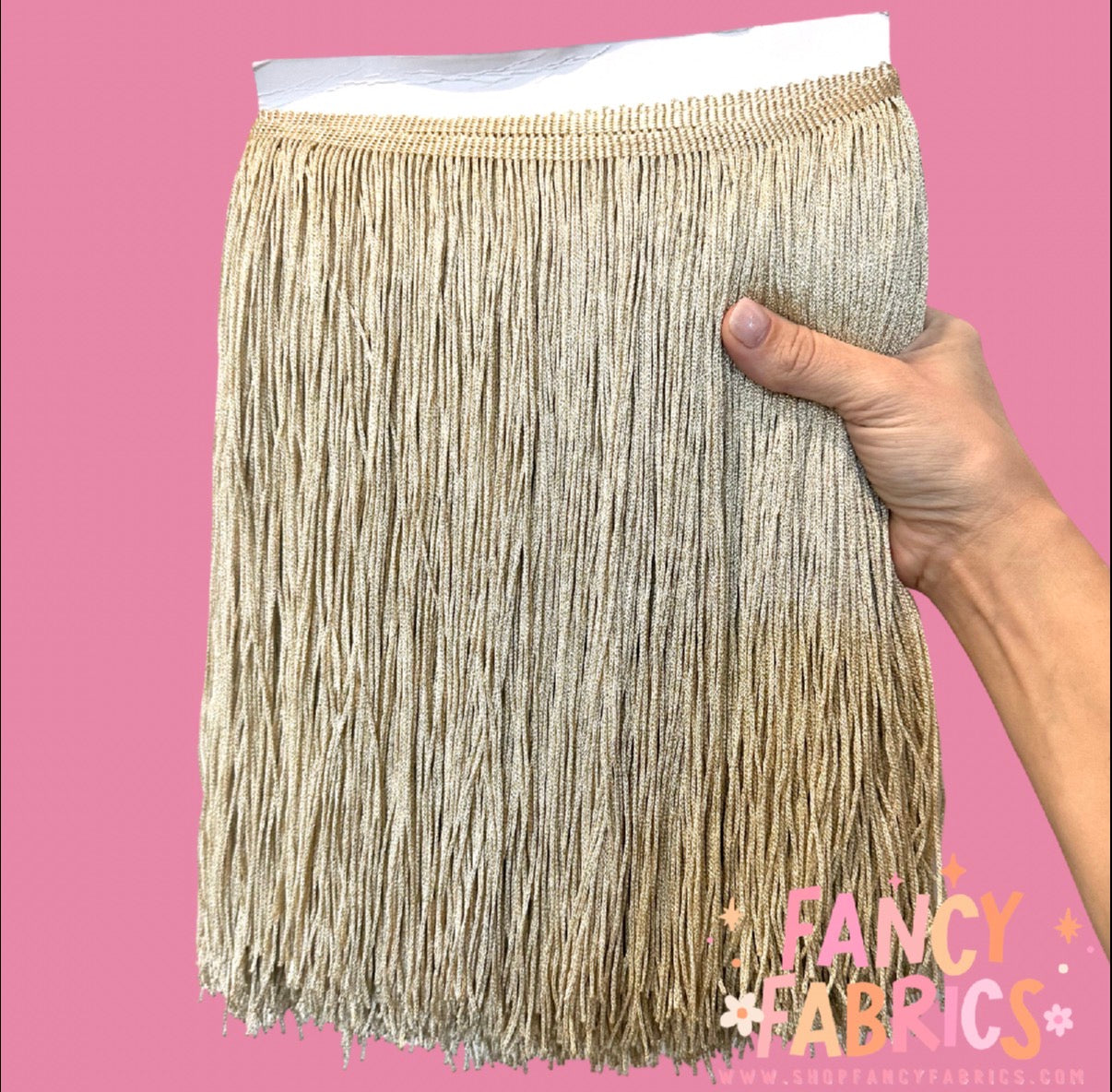 Champagne | XL Metallic Fringe | Ready To Ship