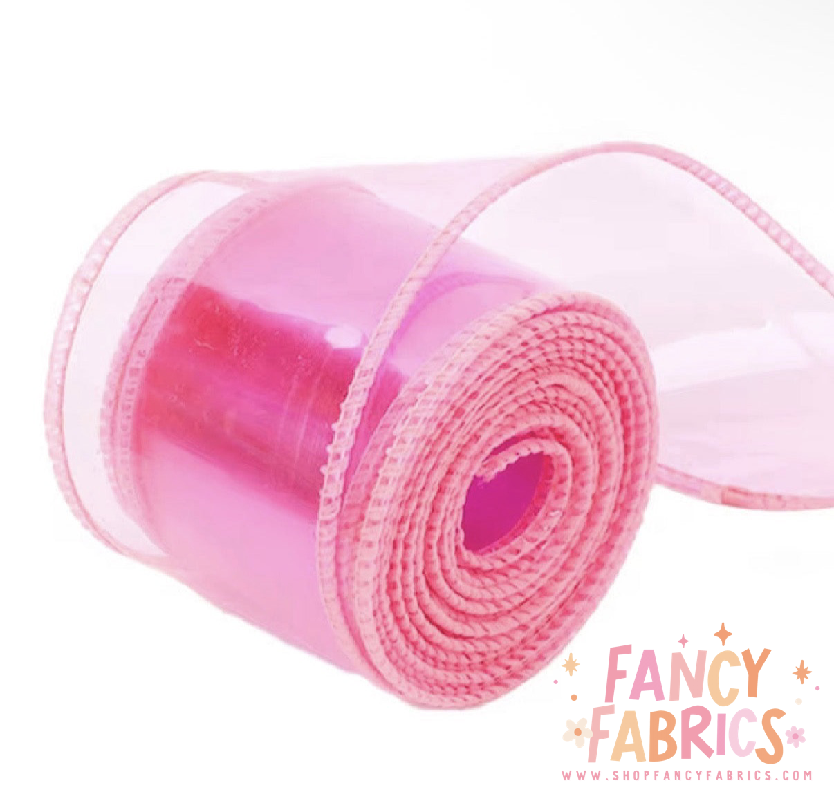 Pink | 2" Jelly Ribbon | Printed Ribbon | Ready To Ship