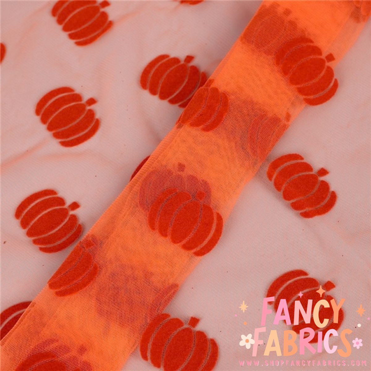 Flocked Pumpkins | Mesh | Ready To Ship