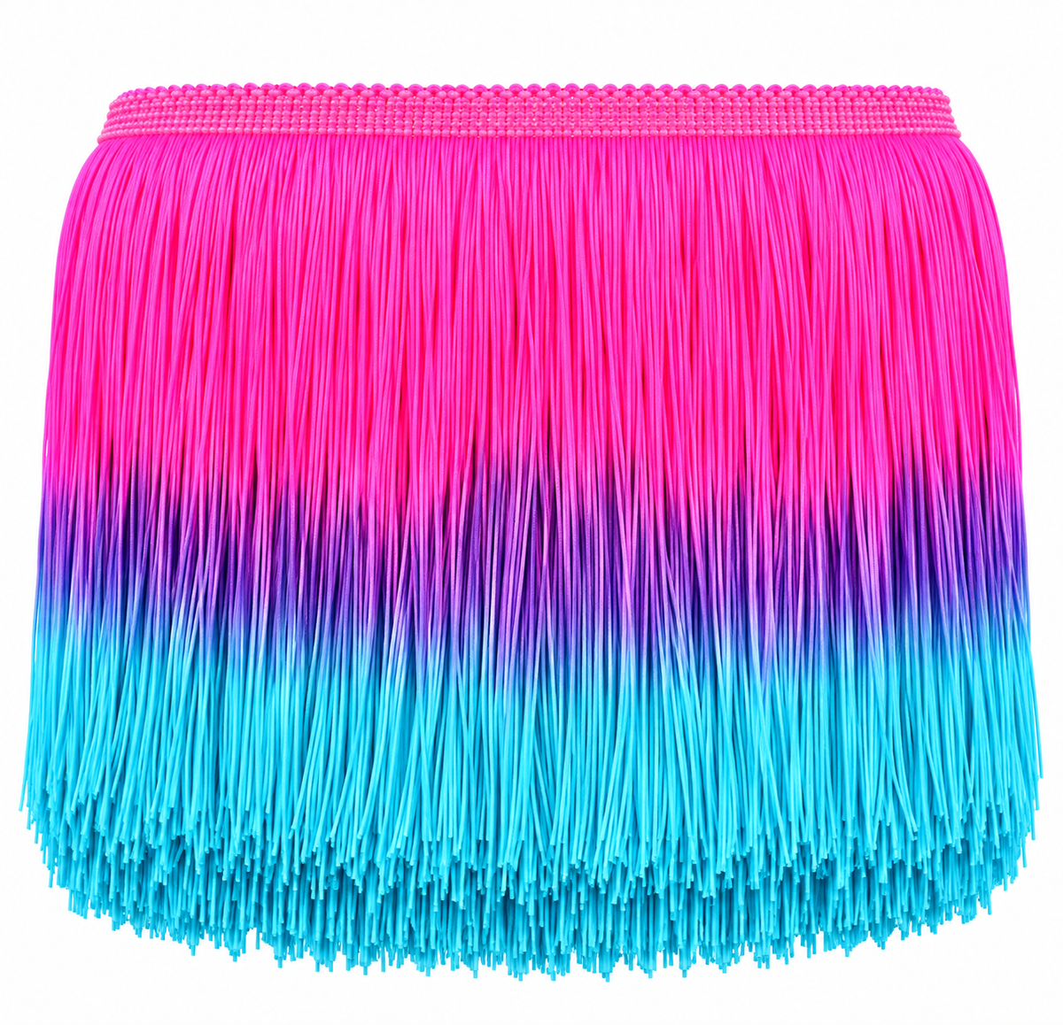 Pink + Blue | Ombré Fringe | By The Yard