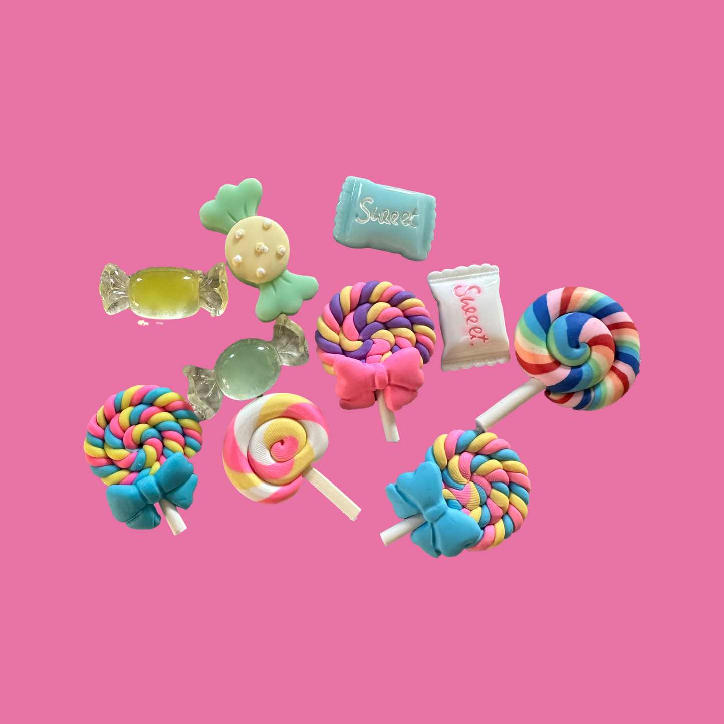 Candy Resins | 10 Piece Pack | Bow Accessories