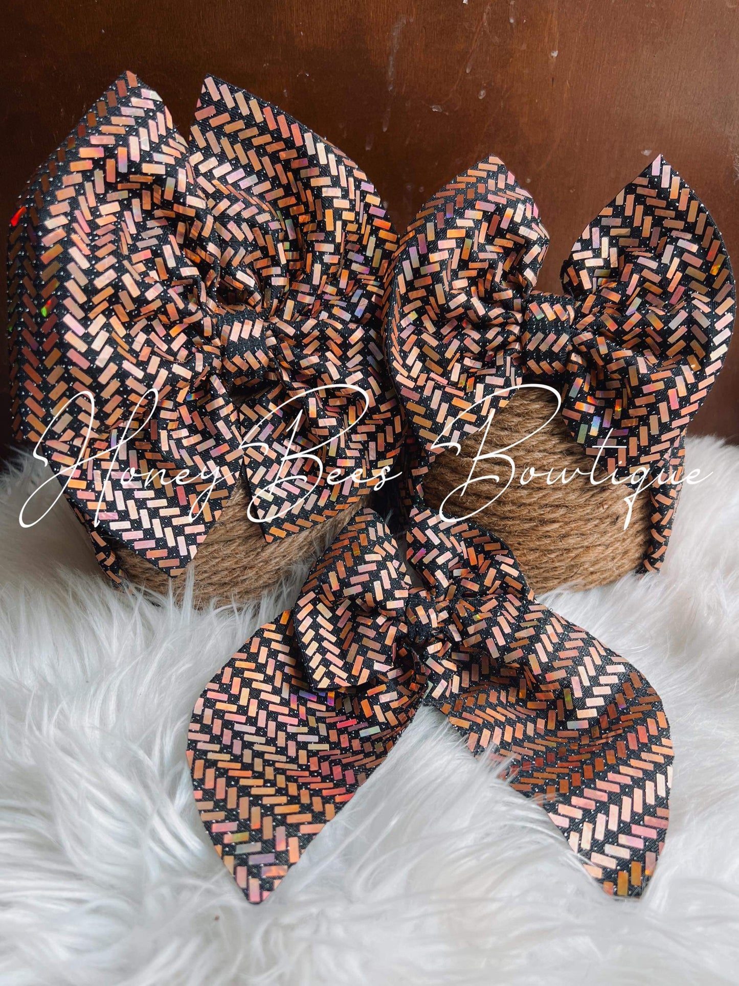 Rose Gold | Chevron Sequin | Ready To Ship