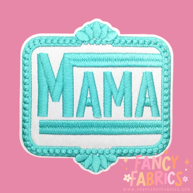Mama (Blue) | Iron On Patch