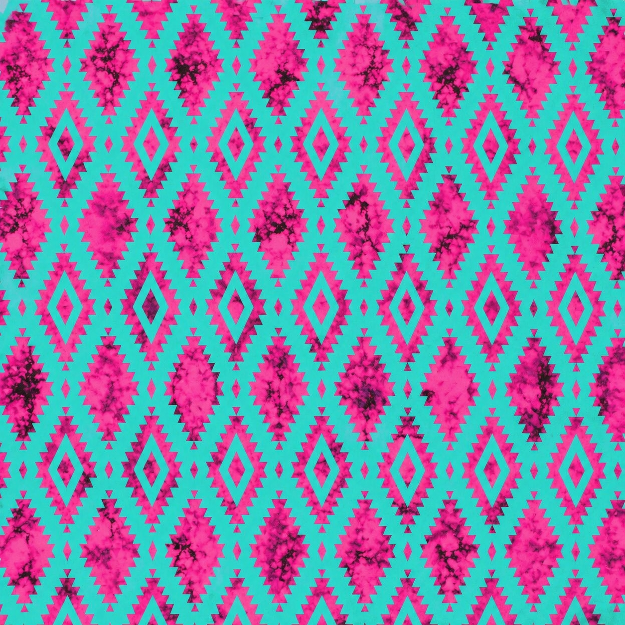 Pink + Turquoise Aztec | Swim | 6x6 Scaling | Ready To Ship