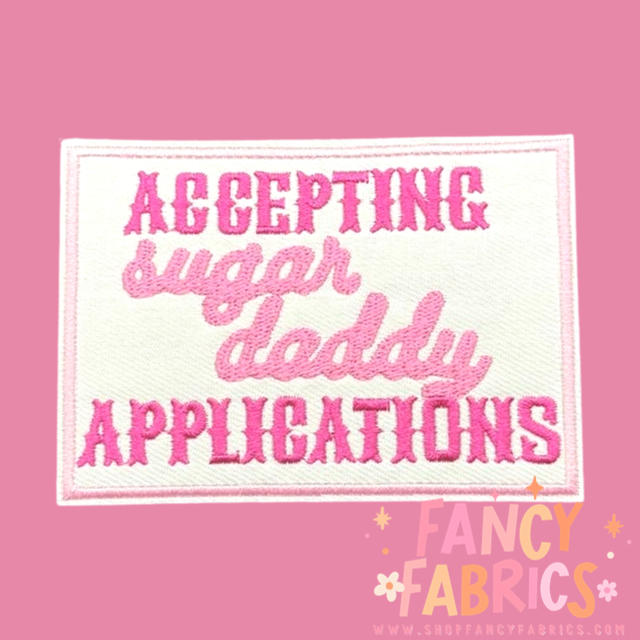 Sugar Daddy Applications | Iron On Patch