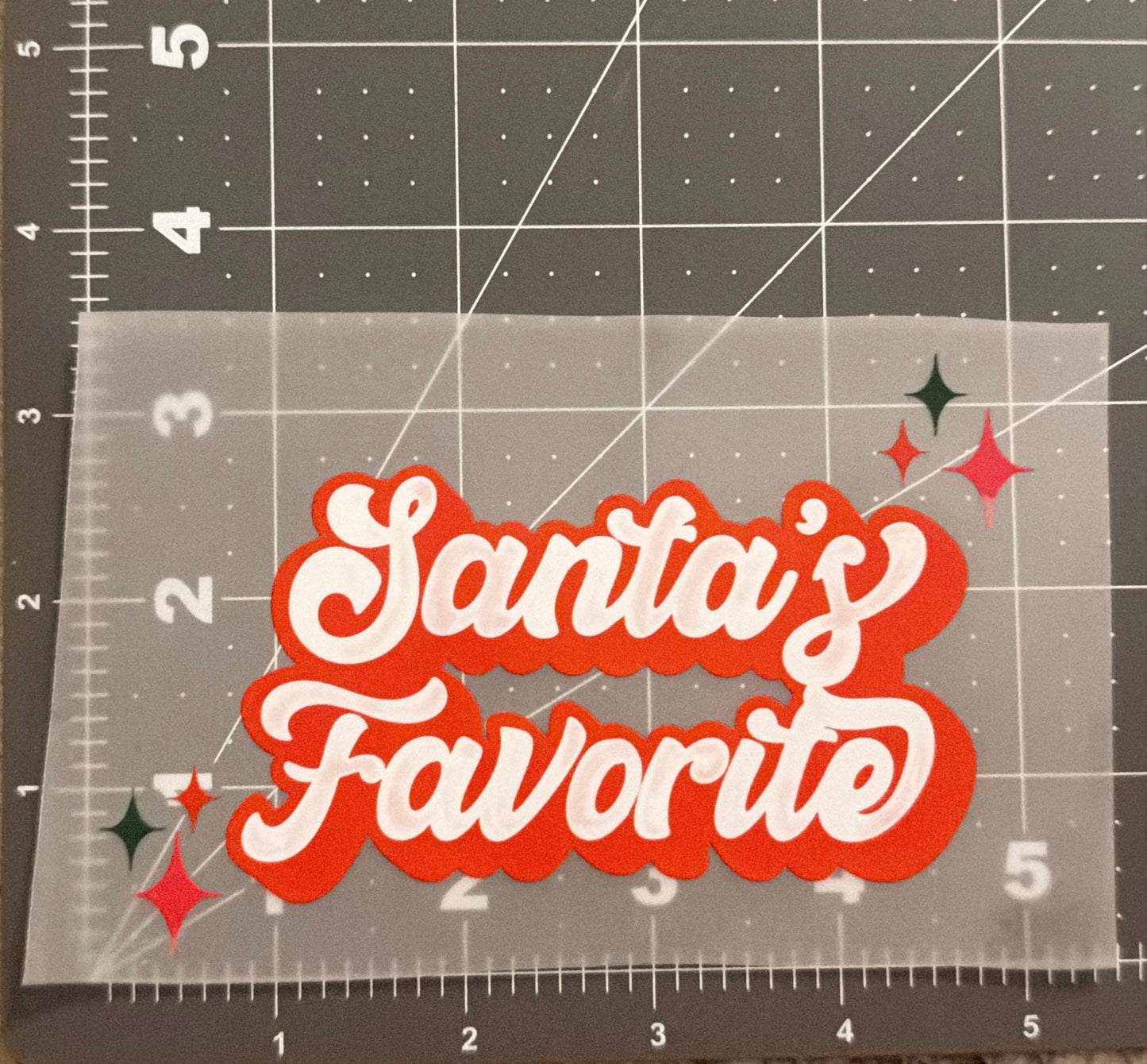 Santa's Favorite | Toddler Size | DTF Transfer