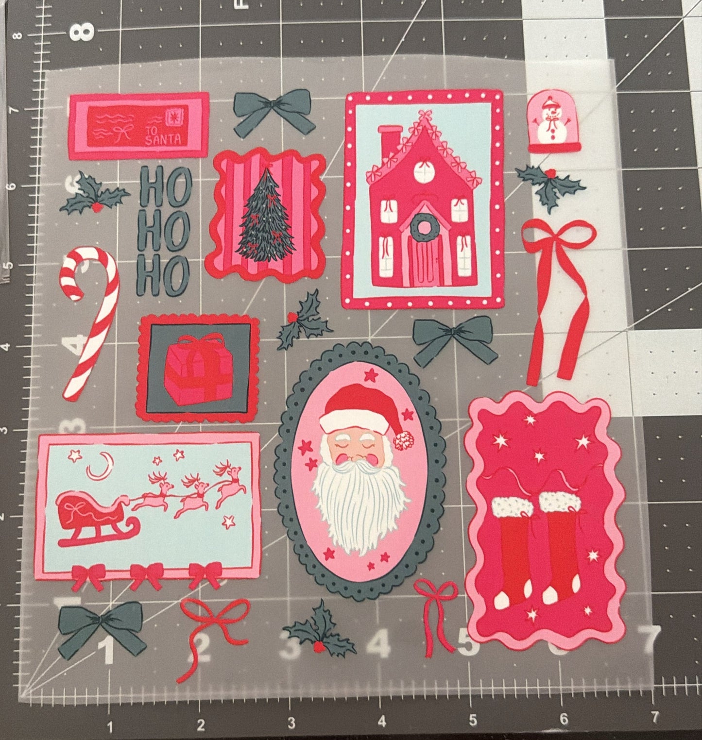 Santa Frames | Child Size | DTF Transfer