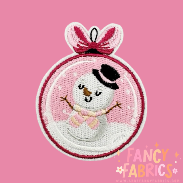 Snowman Ornament | Iron On Patch