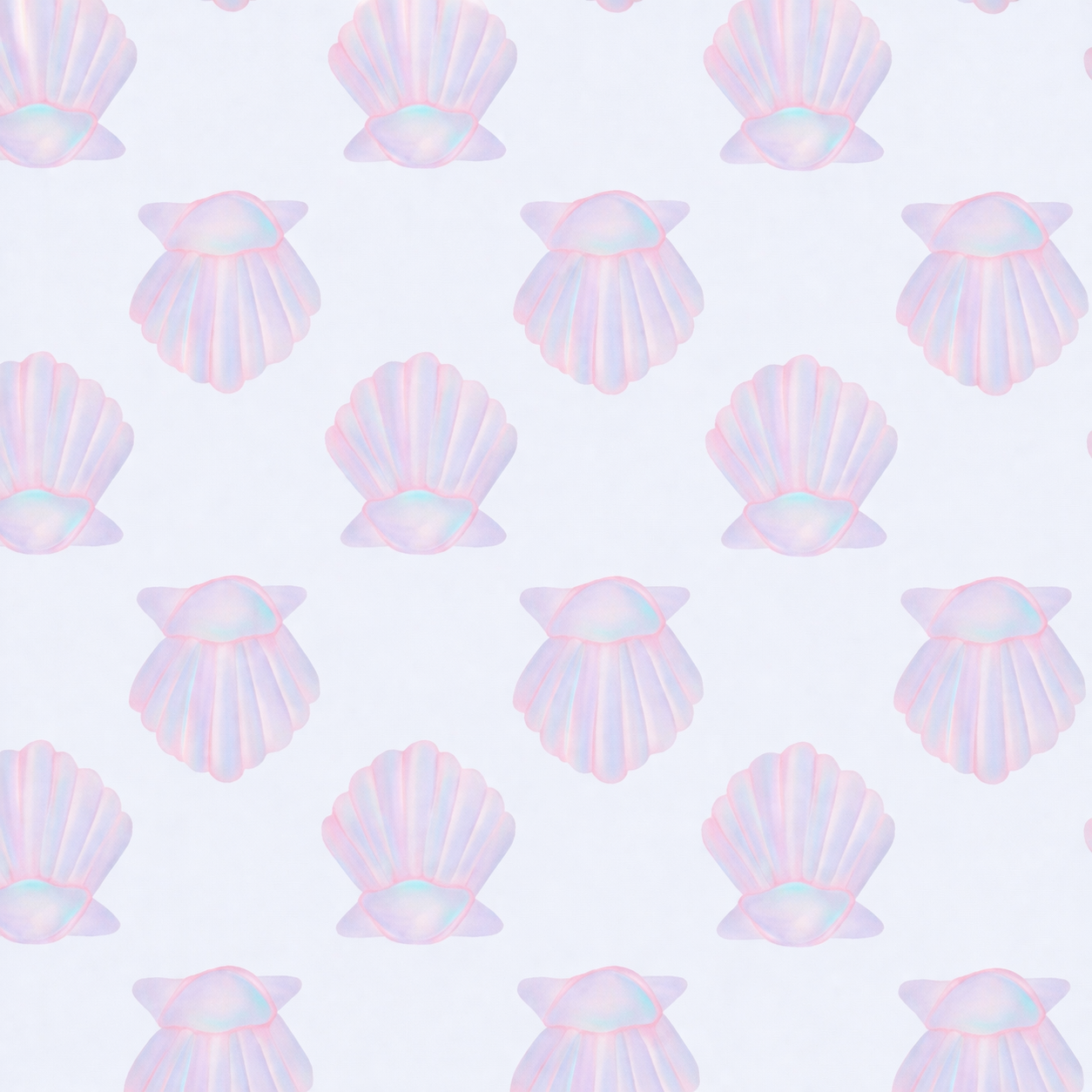 Subtle Seashells | Swim | 6x6 Scaling | Ready To Ship