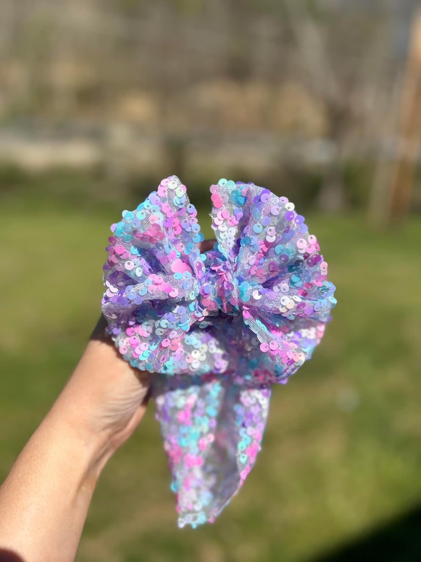 Cotton Candy | Stretch Sequin Mesh | Ready To Ship