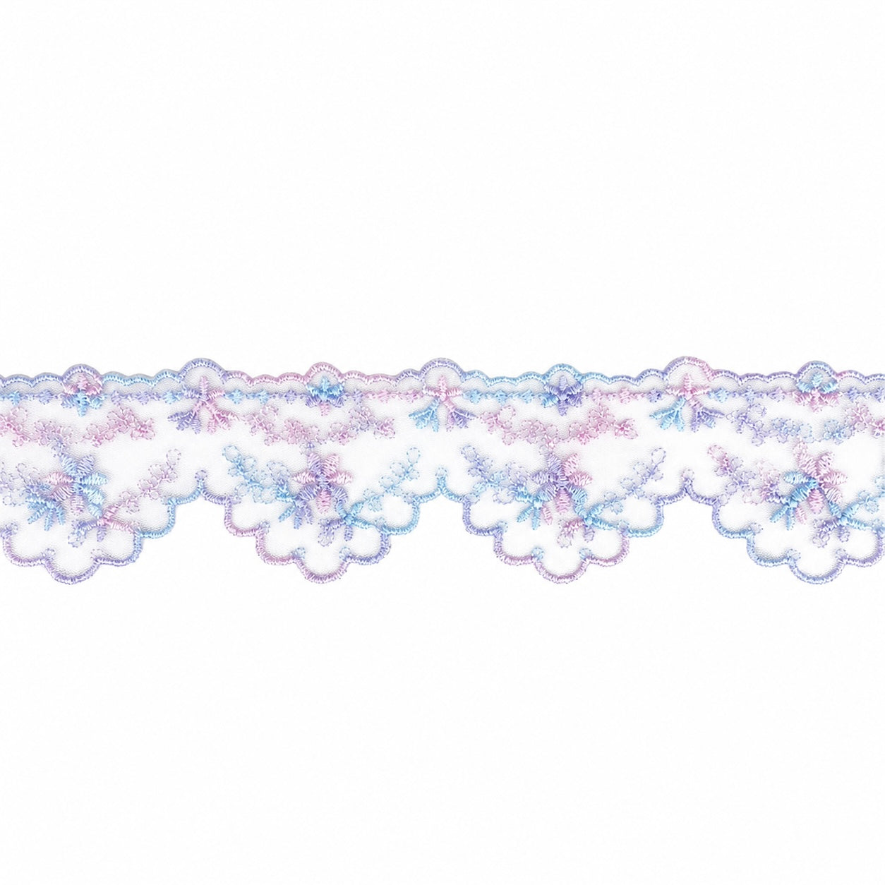 Cotton Candy | Embroidered Lace Trim | Ready To Ship