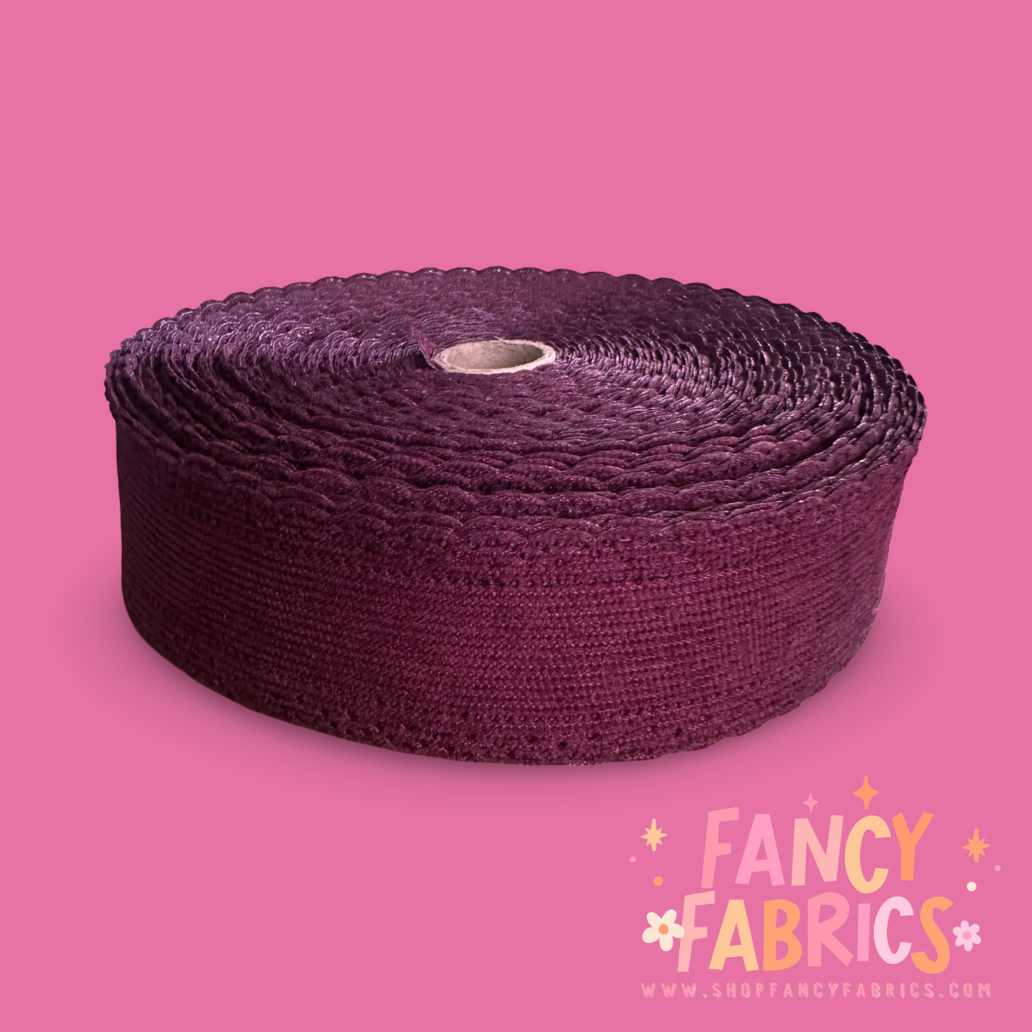 Plum | 1.5" Single Sided | Corduroy Ribbon | Ready To Ship