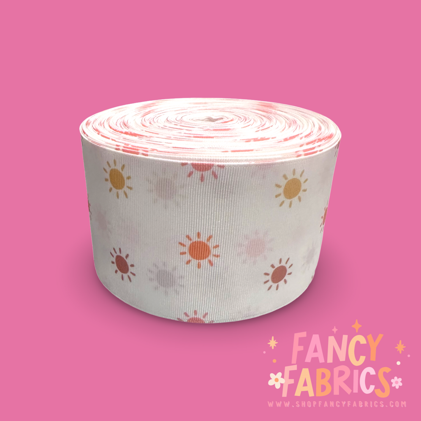 Boho Suns | 3" Single Sided | Printed Ribbon | Ready To Ship