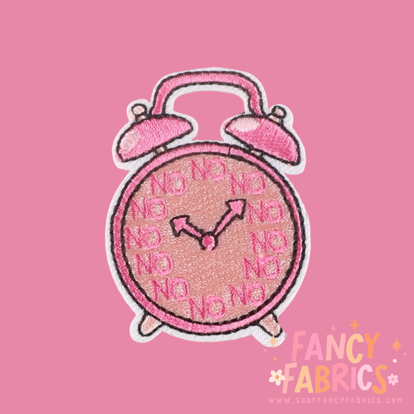 No Clock | Iron On Patch