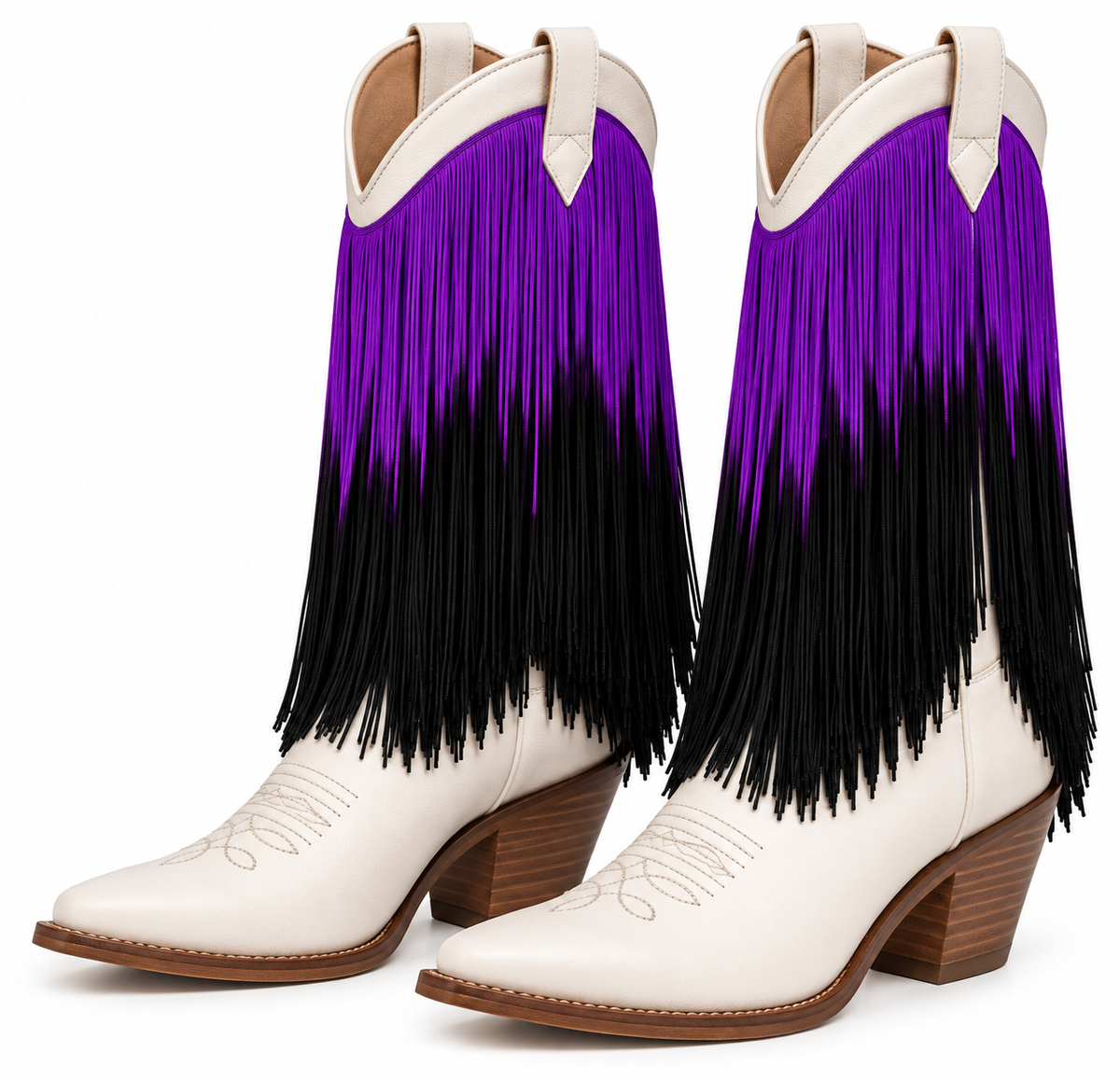 Purple + Black | Ombré Fringe | By The Yard