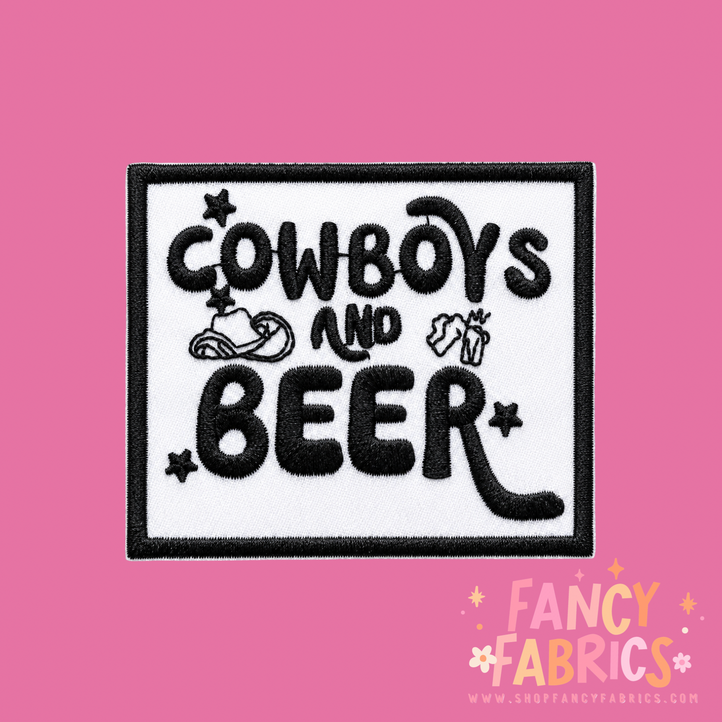 Cowboys & Beer | Iron On Patch