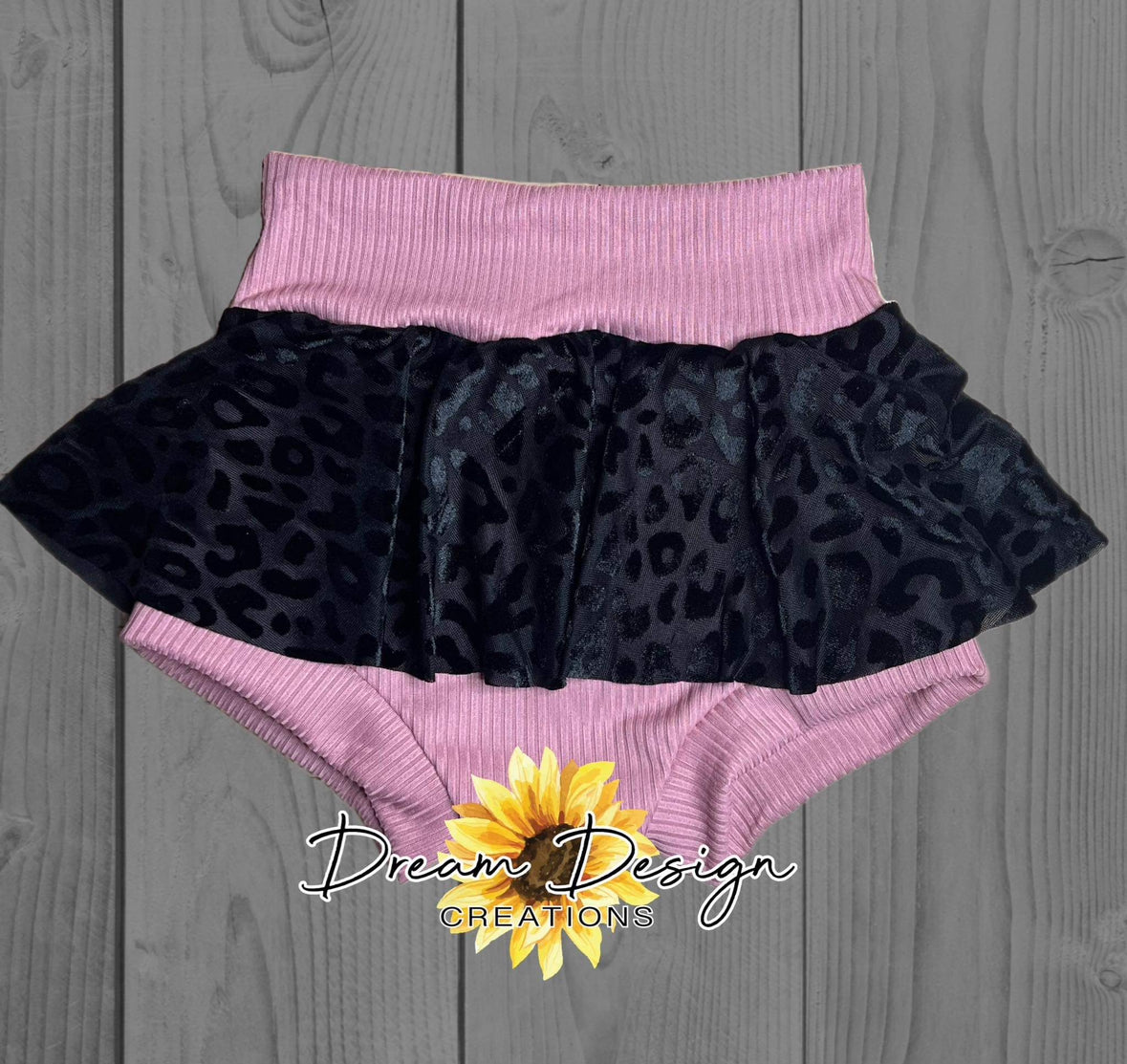 Red + Gold | Flocked Leopard Mesh | Ready To Ship