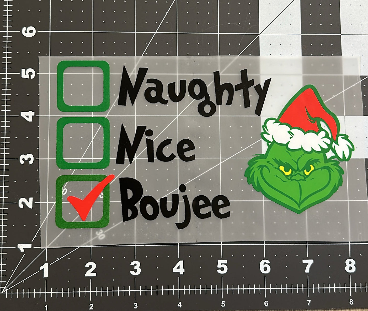 Naughty Nice Boujee | Child Size | DTF Transfer