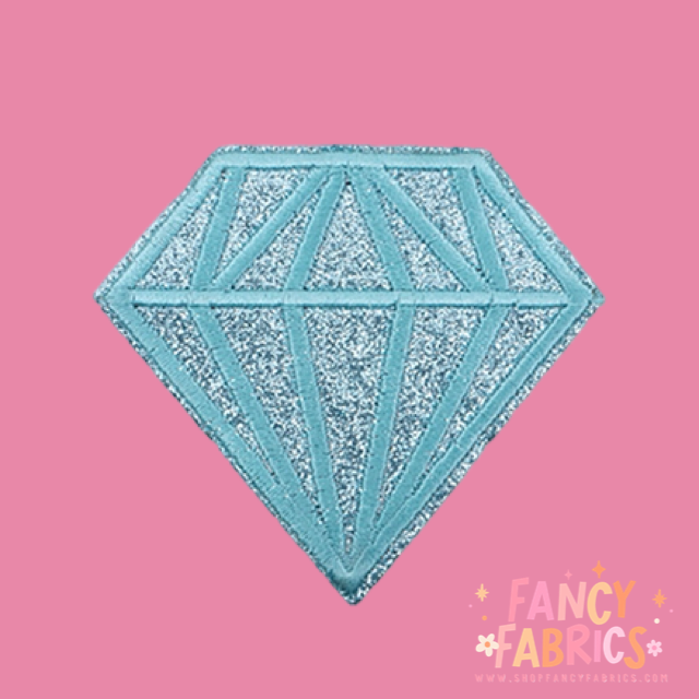 Blue Diamond | Iron On Patch