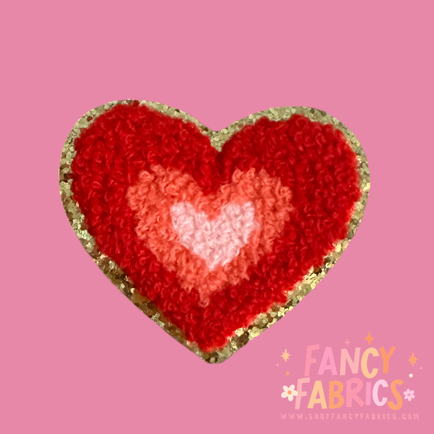 Triple Heart (Red) | Iron On Patch