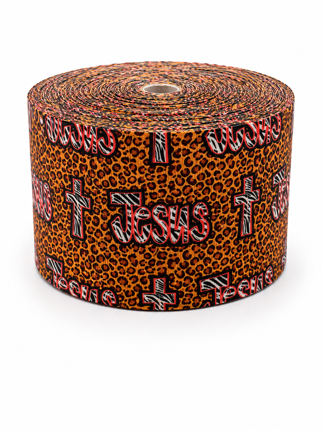 Jesus Leopard | 3" Single Sided | Printed Ribbon | Ready To Ship