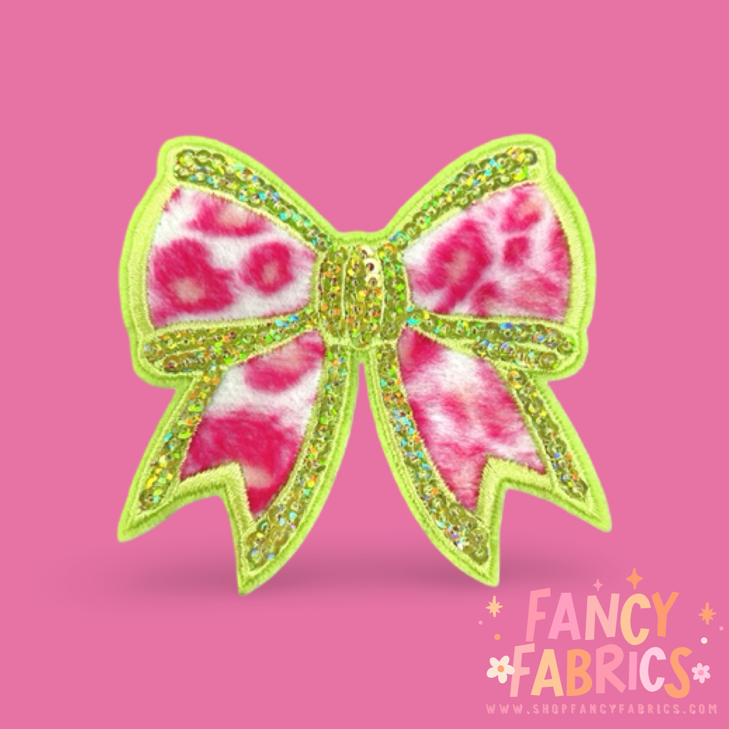 Leopard Bow | Iron On Patch