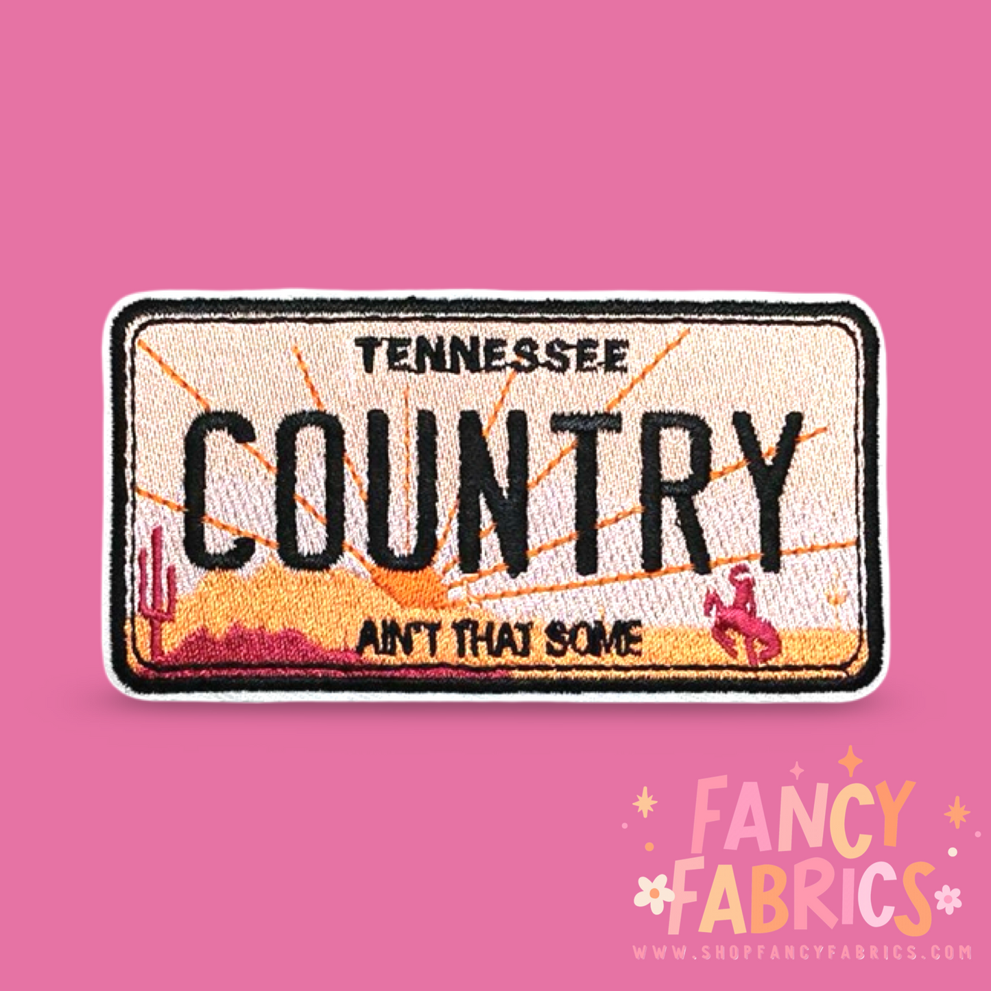 Country | Iron On Patch