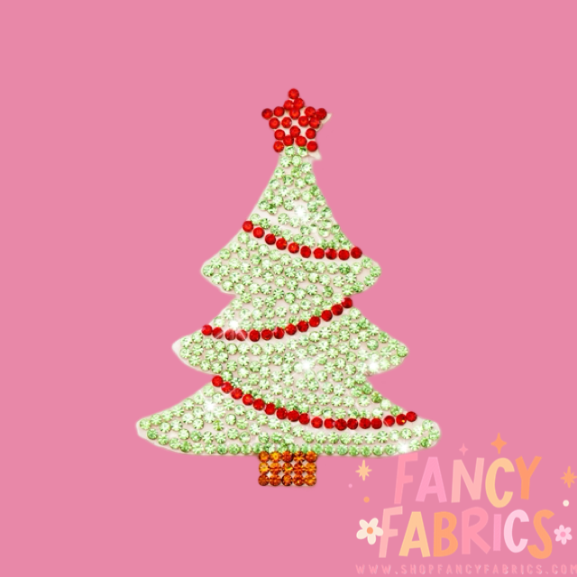 Rhinestone Christmas Tree | Self Adhesive Patch