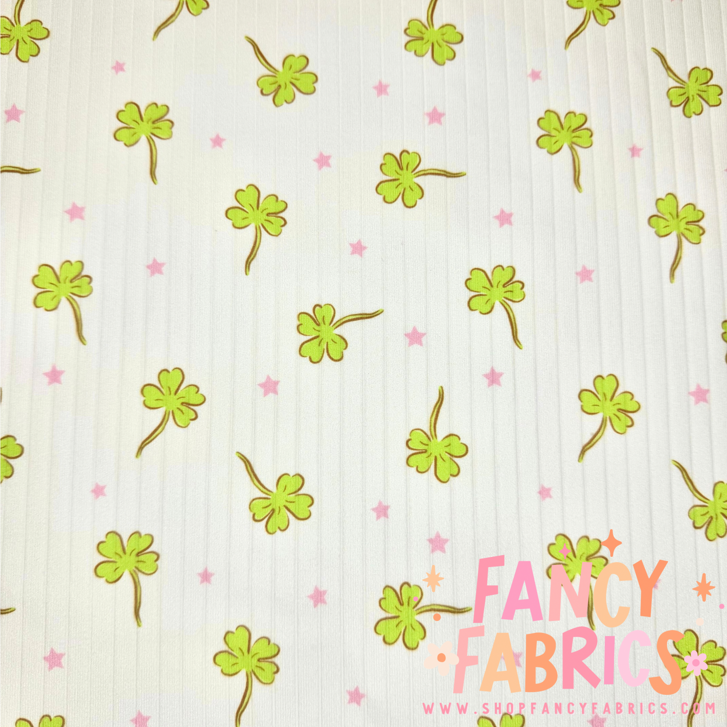Dainty Clovers | 6x6 | Brushed Rib | Ready To Ship