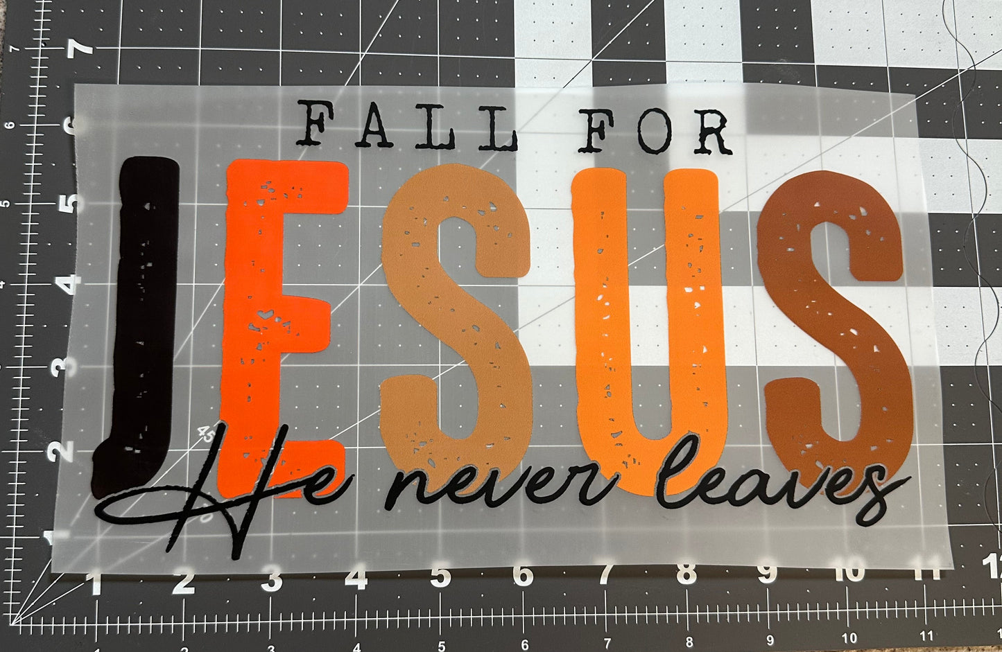 Fall For Jesus | Adult Size | DTF Transfer | Ready To Ship