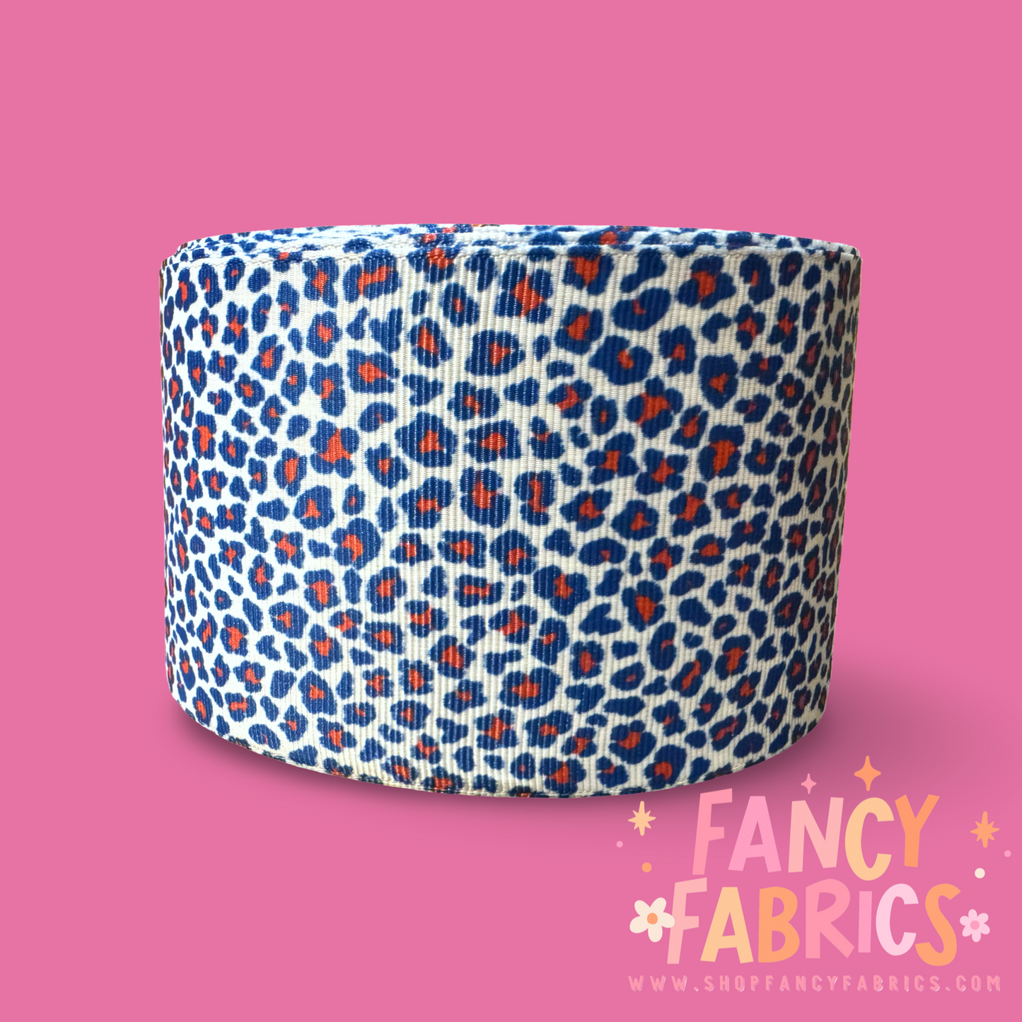 RWB Leopard | 3" Single Sided | Printed Ribbon | Ready To Ship