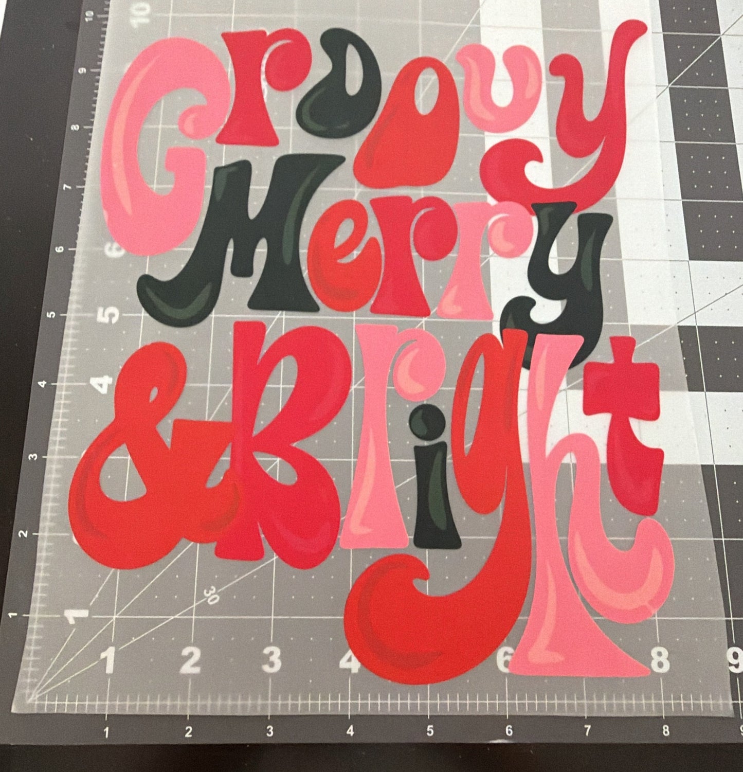 Groovy Merry & Bright | Adult Size | DTF Transfer | Ready To Ship