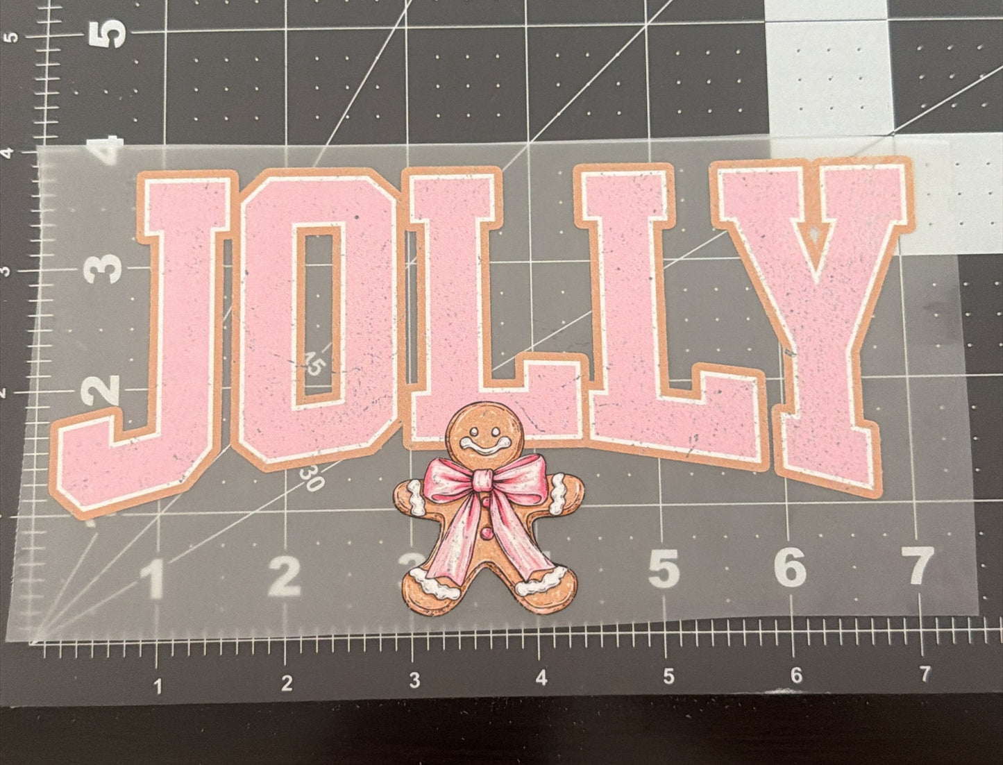 Jolly Gingerbread | Child Size | DTF Transfer