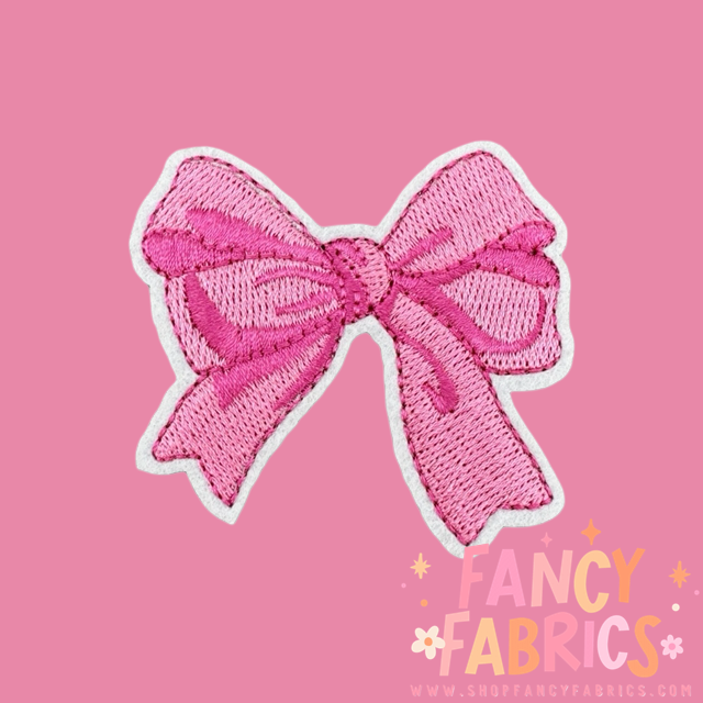 Pink Bow | Iron On Patch
