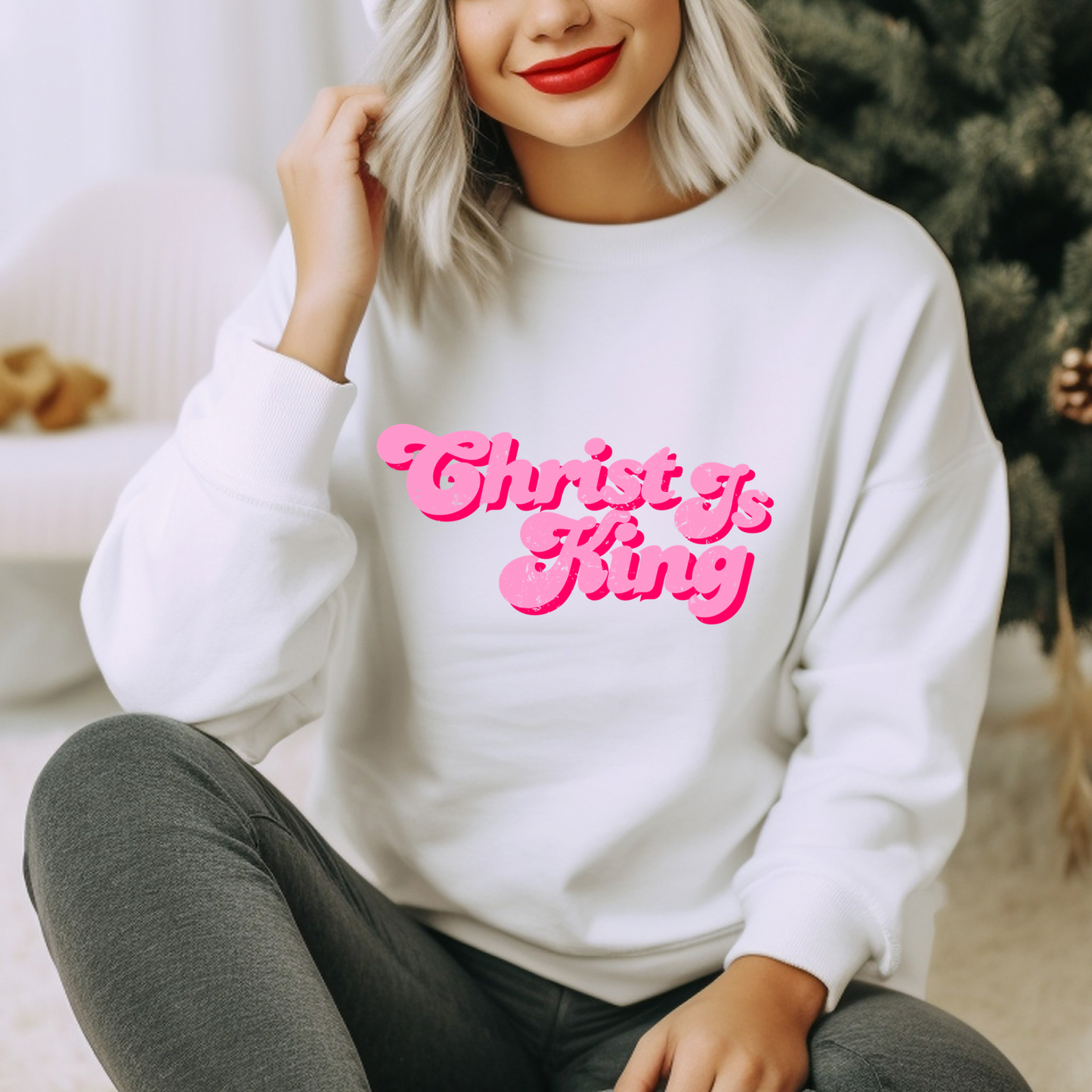 Christ Is King | Adult Size | DTF Transfer | Ready To Ship