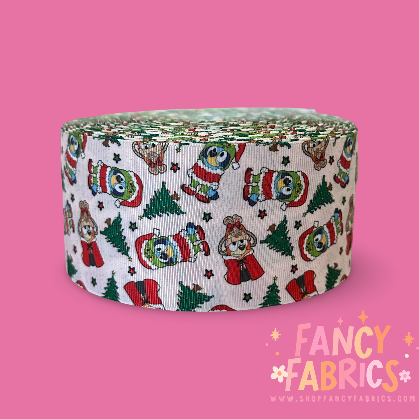 Blue Dog WhoVille | 2.5" Single Sided | Printed Ribbon | Ready To Ship