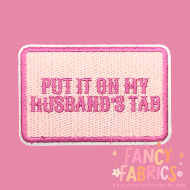 Husbands Tab | Iron On Patch