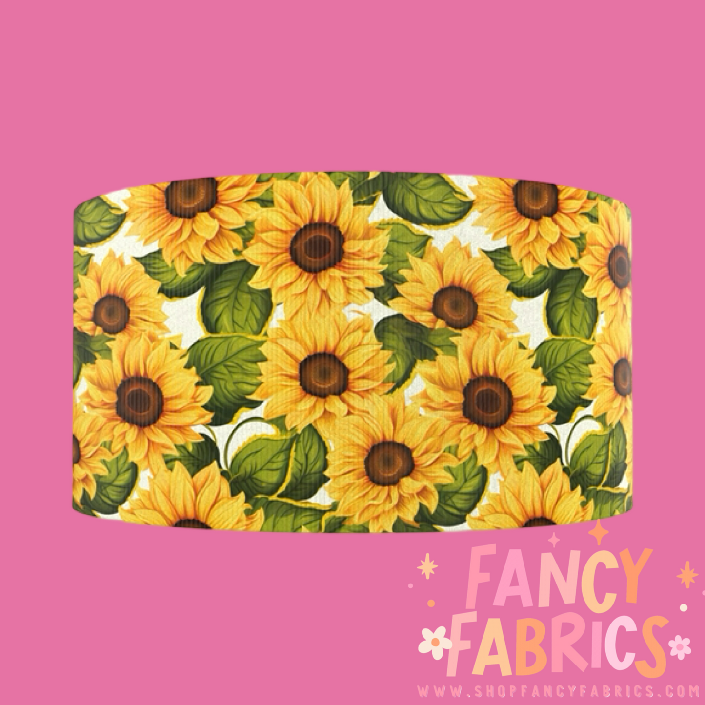 Sunflowers | 3" Single Sided | Printed Ribbon | Ready To Ship