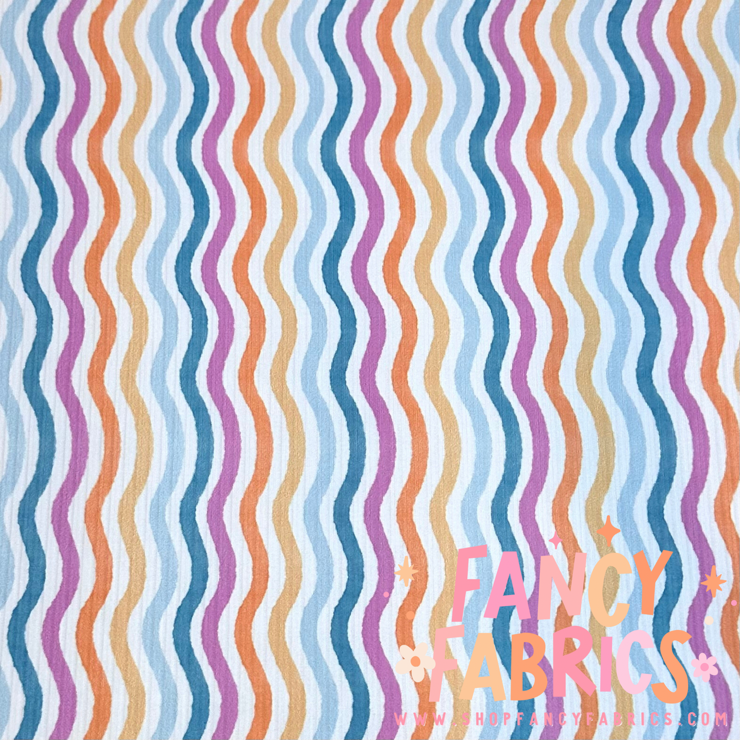 Rainbow Waves | 6x6 Scaling | Skinny Rib | Ready To Ship