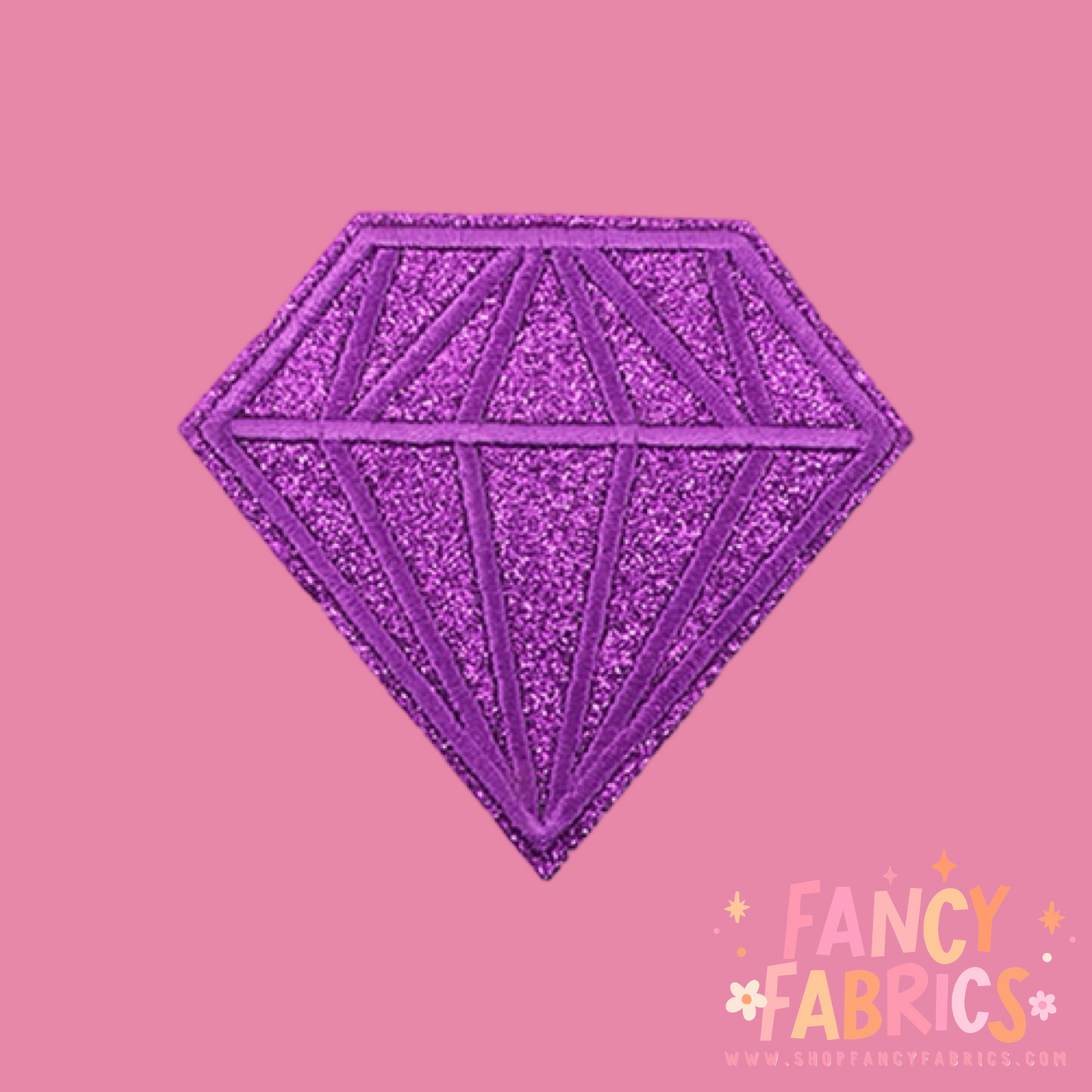 Purple Diamond | Iron On Patch