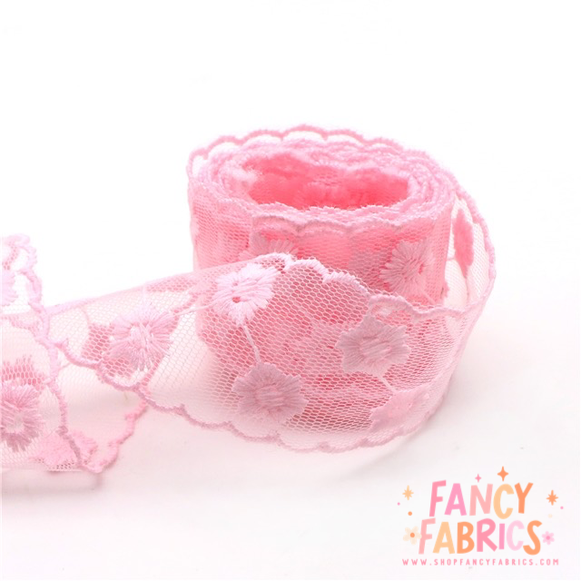 Flower Power | 1.5" Mesh Ribbon | Ready To Ship