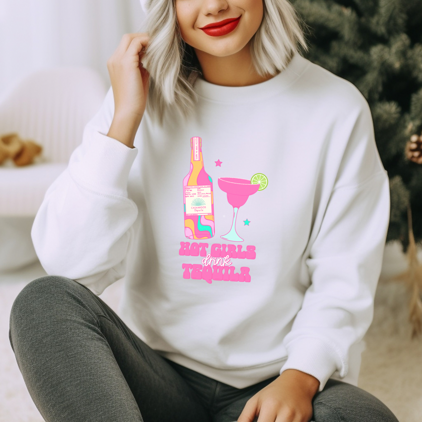Hot Girls Drink Tequila | Adult Size | DTF Transfer | Ready To Ship
