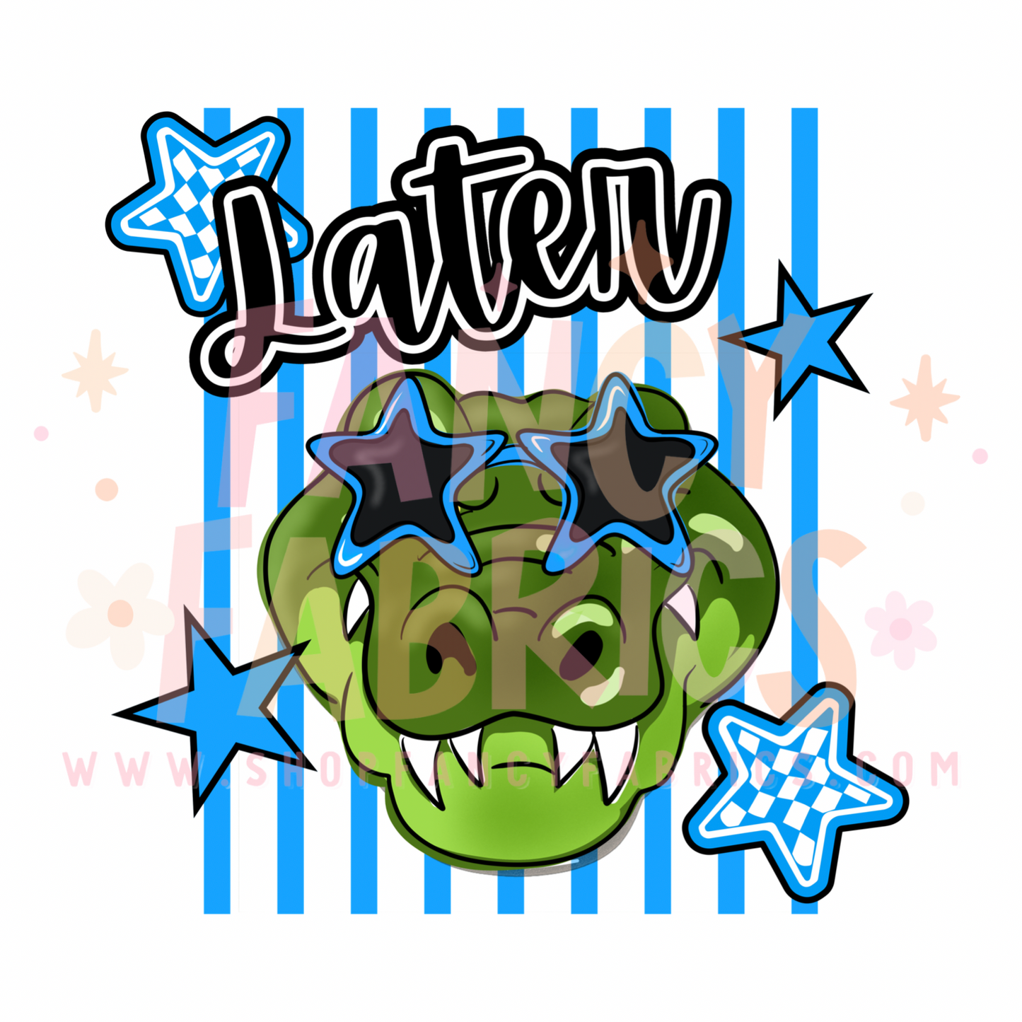 Later Gator (Blue) | Toddler Size | DTF Transfer